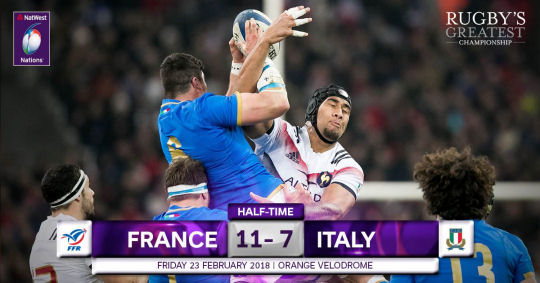 France Italy HT 6 Nations 2018